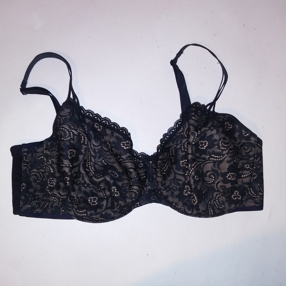 Soma Bra 38DD Black Enticing Lift Balconet Underwire